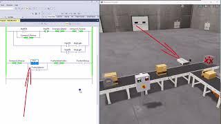 PLC Ladder Logic Basics for Beginners Box Sorting Conveyor Using Studio 5000