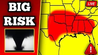 The Twin Tornadoes Near Haskell, Texas, As It Occurred Live - May 25th, 2025