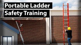 Portable Ladder Safety Training | OSHA Rules, Fall Protection, Accessories, Workplace Safety