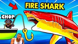 SHINCHAN Catching FIRE SHARK and MORE in CAT GOES FISHING with CHOP