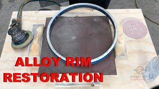 How To Restore An Alloy Rim Sidewall Restoration Old School BMX UKAI Speedline Bicycle Wheel ARAYA