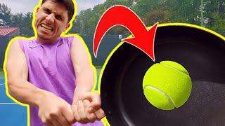 I Won A Tennis Match With A FRYING PAN!