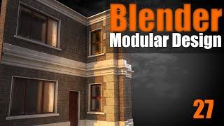 Blender Modular Design - 27 Exterior Wall Crowning