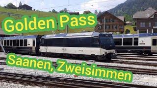 Golden Pass Trains in Saanen and Zweisimmen!