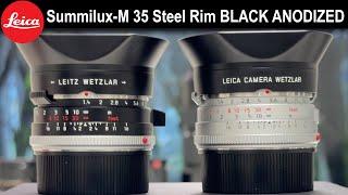 NEW Leica Summilux-M 1.4/35 "Steel Rim" BLACK ANODIZED | Limited Edition 200pcs