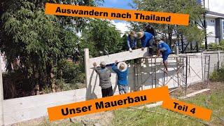 Auswandern nach Thailand - Teil4 letzte Betonarbeiten