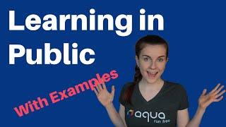 Learning in public