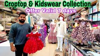 Kids Barbie Dress & Croptop इतना सब कुछ  | Best Shop for kids wear, croptop and lehenga | kids wear