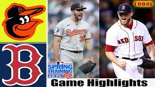 Baltimore Orioles Vs Boston Red Sox  [TODAY] GAME Highlights | MLB Training Spring 2025