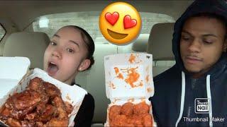 How Me & My Boyfriend Pj Reconnected After 8 Months | BUFFALO WILD WINGS MUKBANG!! 