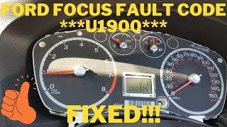 Ford Focus U1900 fault code REPAIRED!!!