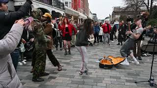 [4K] Mar 2022,( PART 5/7 ) The Big Push Band Busking ,Brighton New Road