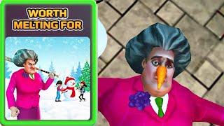 Scary Teacher 3D | miss T Worth Melting Snowman Walkthrough (iOS Android)