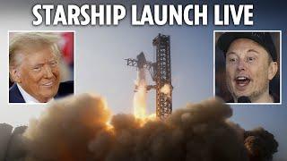 LIVE: Donald Trump attends Starship launch in Texas alongside SpaceX boss Elon Musk