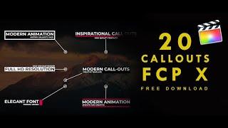 Final cut pro callout plugin Motion Tracking Callouts in FCPX Tutorial 2020