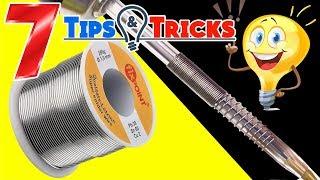 7 AMAZING Tips & Tricks with TIN for Soldering