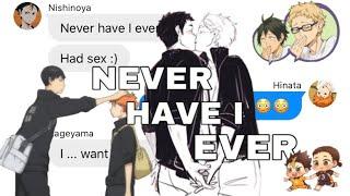 Haikyuu Texts | NEVER HAVE I EVER : Karasuno!!