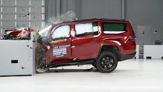 2023 Jeep Wagoneer driver-side small overlap IIHS crash test