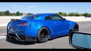 Gorgeous Aimgaim Widebody GTR Cruising + Exhaust Clips