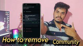 how to remove WhatsApp community group in tamil || remove WhatsApp community in tamil