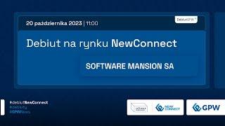 Debiut SOFTWARE MANSION S.A. na rynku NewConnect - 20 października 2023 r.