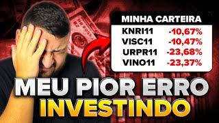 Faça isso se sua Carteira de FIIS estiver NEGATIVA! 6 ERROS que todo INICIANTE comete!