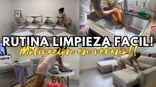 RUTINA DE LIMPIEZA FÁCIL ‼️ Motivación para limpiar tu casa en verano ️