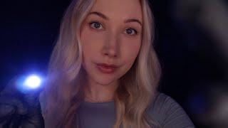 ASMR Sleepy Eye Exam | Light Triggers, Instructions, Gentle Eye Massage 