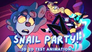 Showstoppers  - Snail Party 2D 3D animation test