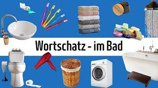 Learn German - Vocabulary: Bathroom