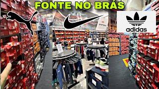 OUTLET BARATO no Brás - Sp fui direto na fonte - bazar Tênis original na paulista