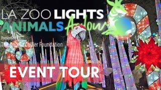 LA Zoo Lights Animals Aglow 2024 | Full Experience | Event Overview