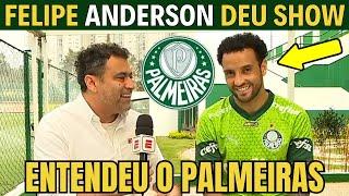 FELIPE ANDERSON MANDOU BEM E MOSTROU QUE ENTENDEU O QUE É PALMEIRAS.