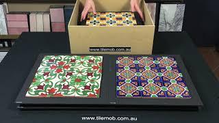 Unboxing - "Handmade Patterned Mexican Talavera Tiles"