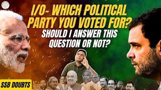 How to answer Political Questions in SSB I AFSB I Interview Officer I BJP I Congress I NDA I AAP