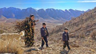 A harsh winter, a resilient homeless mother: Struggling to survive in the mountains