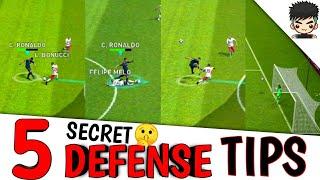 5 DEFENDING TIPS PES 2021 mobile || win every match