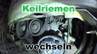 Rieppenriemen wechseln schnell und einfach . Keilriemen VW Seat Skoda Modelle. Riemen austauschen