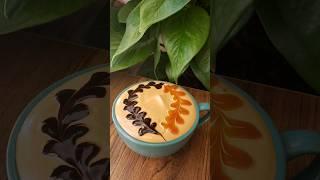 Try this Easy Latte Art  #latteart #latte #coffeeart