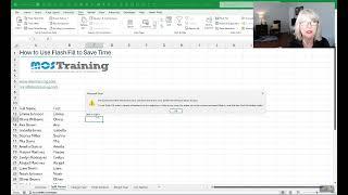 How to Use Excel 365 Flash Fill