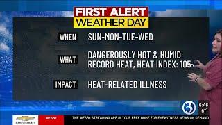 FORECAST: Comfortably warm today before a string of First Alert Weather Days
