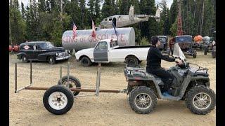 ATV Quad Log Trailer Built from Scrap Metal Sept 08 2023