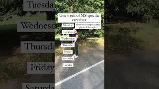 Weekly MS Exercise Routine #shorts