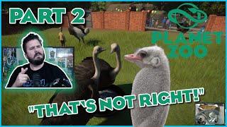 Ostrich sound like that!? Planet Zoo First Playthrough Pt. 2 - The Goodwin House (Career Mode)