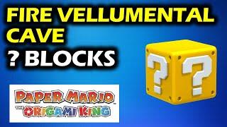 Fire Vellumental Cave: All ?-Block Locations | Paper Mario The Origami King Walkthrough