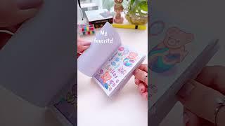 Unboxing mini stickers book #shorts #art #sticker #youtubeshorts