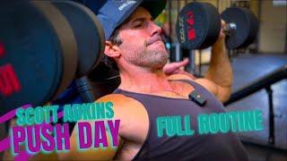 Training Scott Adkins - Push Day with Bryan Norbury at Legends Gym