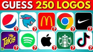 Guess The Logo in 3 Seconds | 250 FAMOUS LOGOS
