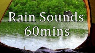 "Rain Sounds" Rain in a Tent by a Lake 60min "Sleep Sounds"