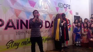 Mujtaba awan CFE Collage  Live prfome parandy